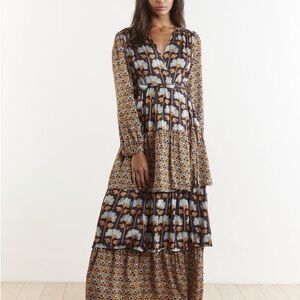 The Odells- Floral Long Sleeve Maxi Dress